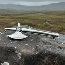 Load image into Gallery viewer, Medieval Battle Axe Kilt Pin - Handmade in Scotland
