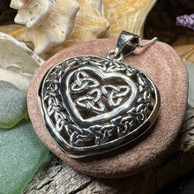 Load image into Gallery viewer, Celtic Loving Heart Necklace in Sterling Silver
