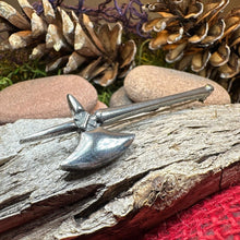 Load image into Gallery viewer, Medieval Battle Axe Kilt Pin - Handmade in Scotland
