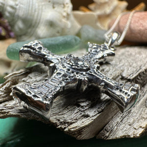 Saint Cuthbert Celtic Cross Necklace