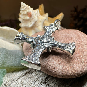 Saint Cuthbert Celtic Cross Necklace