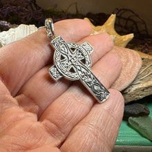 Load image into Gallery viewer, Grant Celtic Cross Necklace in Sterling Silver

