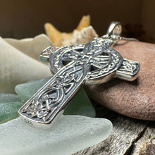 Load image into Gallery viewer, Grant Celtic Cross Necklace in Sterling Silver
