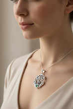 Load image into Gallery viewer, Irish Belle Claddagh Necklace in Sterling Silver
