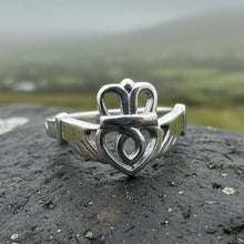 Load image into Gallery viewer, Tallisen Irish Claddagh Ring in Sterling Silver
