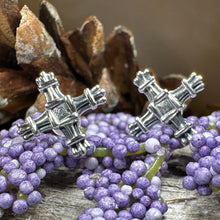 Load image into Gallery viewer, Springtide Saint Brigid&#39;s Cross Earrings
