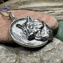 Load image into Gallery viewer, Walden Wolf Necklace in Sterling Silver
