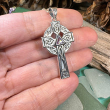 Load image into Gallery viewer, Recovery Celtic Cross Necklace in Sterling Silver
