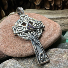 Load image into Gallery viewer, Recovery Celtic Cross Necklace in Sterling Silver
