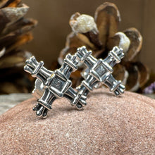 Load image into Gallery viewer, Springtide Saint Brigid&#39;s Cross Earrings
