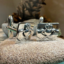 Load image into Gallery viewer, Traditional Claddagh Cuff Links
