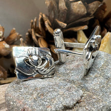 Load image into Gallery viewer, Traditional Claddagh Cuff Links
