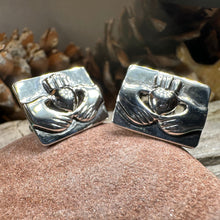 Load image into Gallery viewer, Traditional Claddagh Cuff Links
