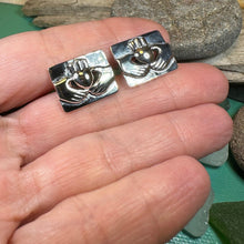 Load image into Gallery viewer, Traditional Claddagh Cuff Links
