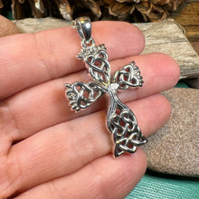 Load image into Gallery viewer, Eternal Tree Celtic Cross Necklace in Sterling Silver
