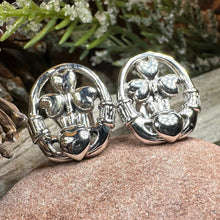 Load image into Gallery viewer, Fergal Irish Claddagh Sterling Silver Cuff Links for Men
