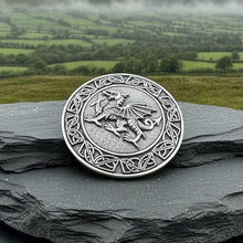 Load image into Gallery viewer, Large Welsh Dragon Brooch
