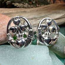 Load image into Gallery viewer, Fergal Irish Claddagh Sterling Silver Cuff Links for Men
