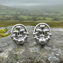 Load image into Gallery viewer, Fergal Irish Claddagh Sterling Silver Cuff Links for Men
