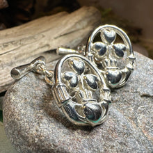 Load image into Gallery viewer, Tyrone Irish Claddagh Cufflinks in Sterling Silver
