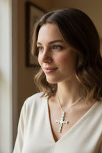 Load image into Gallery viewer, Irish Cross of Cong Necklace in Sterling Silver
