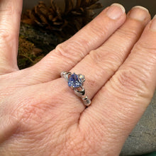 Load image into Gallery viewer, Lavender Claddagh Ring
