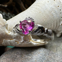 Load image into Gallery viewer, Blushing Rose Claddagh Ring
