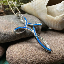 Load image into Gallery viewer, Faith Hope Love Celtic Cross Necklace
