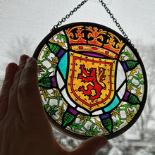 Load image into Gallery viewer, Scottish Lion Stained Glass Suncatcher
