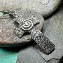 Load image into Gallery viewer, Newgrange Celtic Cross Necklace
