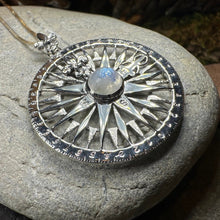 Load image into Gallery viewer, True North Moonstone Compass Necklace
