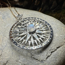 Load image into Gallery viewer, True North Moonstone Compass Necklace
