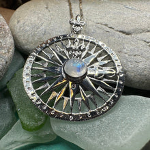 Load image into Gallery viewer, True North Moonstone Compass Necklace
