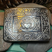 Load image into Gallery viewer, Irish Claddagh Kilt Belt Buckle for Men
