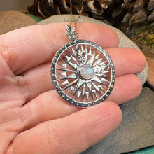 Load image into Gallery viewer, True North Moonstone Compass Necklace
