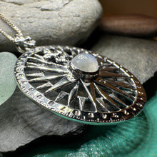 Load image into Gallery viewer, True North Moonstone Compass Necklace
