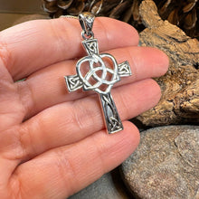 Load image into Gallery viewer, Pure Heart Celtic Cross Necklace
