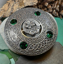 Load image into Gallery viewer, Large Irish Pride Claddagh Plaid Pin
