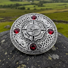 Load image into Gallery viewer, Celtic Fireman Tartan Pin
