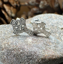 Load image into Gallery viewer, Celtic Cross Stud Earrings
