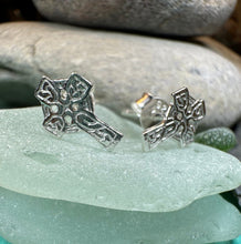 Load image into Gallery viewer, Celtic Cross Stud Earrings
