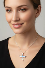 Load image into Gallery viewer, Blue Dream Dragonfly Necklace

