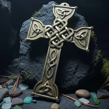 Load image into Gallery viewer, Love Knot Celtic Cross Wall Plaque
