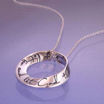 Let Go and Let God Mobius Necklace - Celtic Reader