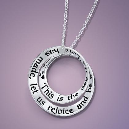 Let Us Rejoice - Double Mobius Necklace - Celtic Reader