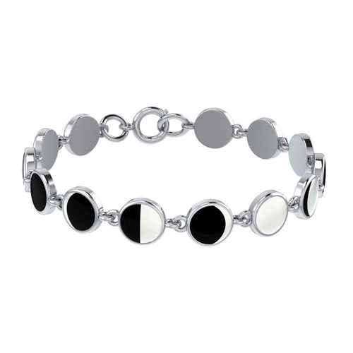 Magical Phases of the Moon Sterling Silver Bracelet - Celtic Reader
