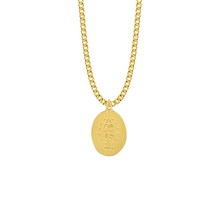 Load image into Gallery viewer, Miraculous Medal — 18KT Gold Plated Sterling Silver | Black Enamel Border | Marian Gift | Catholic Gift | Faith Keepsake
