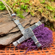 Load image into Gallery viewer, Large Saint Brigid’s Cross Necklace
