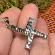 Load image into Gallery viewer, Large Saint Brigid’s Cross Necklace
