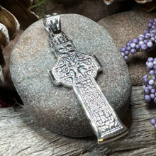 Load image into Gallery viewer, Irish Celtic Cross Necklace in Sterling Silver
